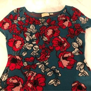 Maeve by Anthropologie A-line knit floral dress